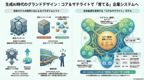 【要約】生成AI時代のコア＆サテライトモデル｜全体最適へつなぐグランドデザイン