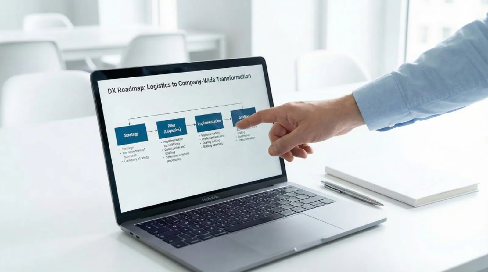 物流部門の改善を起点に、全社DXロードマップへ